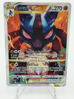 Pokemon Lucario VSTAR SWSH291 Crown Zenith Holo Black Star Promo NM - Image 1