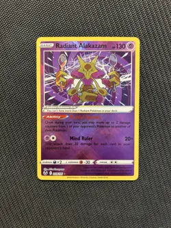 Pokemon TCG Radiant Alakazam 059/195! NM Condition! See Description! - Image 1