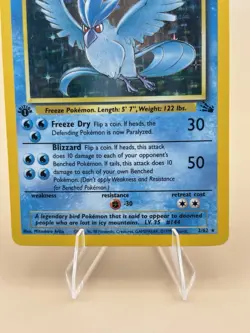 1st Edition Articuno Holo Rare #2 1999 Fossil Pokemon TCG - Image 5