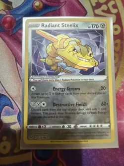 Radiant Steelix - 124/196 - Pokemon Lost Origins Ultra Rare NM - Image 1