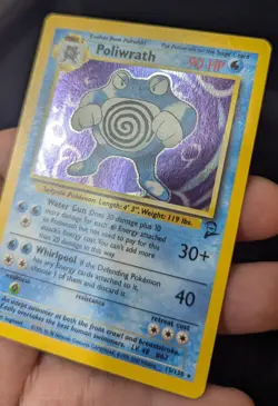 Pokemon TCG Poliwrath Base Set 2 15/130 Holo Unlimited Holo Rare (Swirl) - Image 3