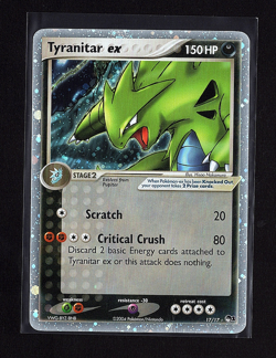 2004 POKEMON POP SERIES 1 #17/17 TYRANITAR EX HOLO RARE FOIL - Image 1