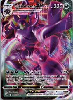 Pokemon TCG Grimmsnarl VMAX 115/189 Darkness Ablaze Holo NM - Image 1