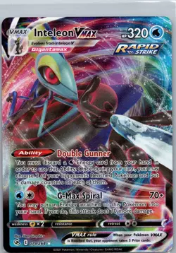 Pokemon TCG Inteleon VMAX 79/264 Fusion Strike Holo NM - Image 1