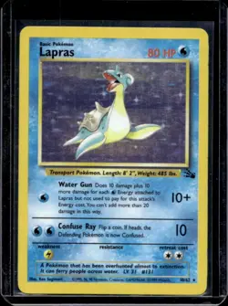 1999 Pokemon Fossil Lapras #10/62 - Image 1