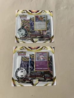 Pokemon TCG Sword & Shield Astral Radiance 3 Pack Blister Both Sylveon & Eevee - Image 1