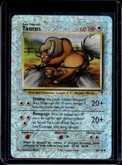 2002 Pokemon Legendary Tauros Reverse Holo #65#1/110 - Image 1
