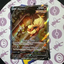 Pokemon TCG Flareon V SWSH179 Premium Collection 2021 LP - Image 1