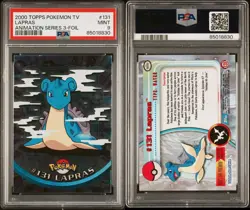 Lapras #131 - 2000 Topps Pokemon T.V Animation Series 3 Foil - PSA 9 Mint - Image 1