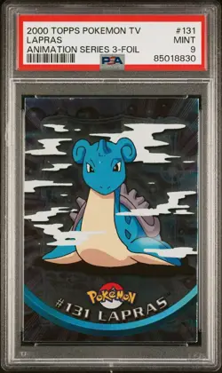 Lapras #131 - 2000 Topps Pokemon T.V Animation Series 3 Foil - PSA 9 Mint - Image 2
