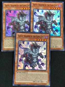 YUGIOH TAOTIE, SHAODW OF THE YANG ZING NECH-EN031 1ST SUPER X3 (NM - Image 1
