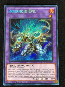 Yugioh Infernoid Evil BLTR-EN013 1st Secret Rare (NM) - Image 1