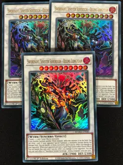 Yugioh Swordsoul Sinister Sovereign Qixing Longyuan MAMA-EN040 1st Ultra x3 (NM) - Image 1