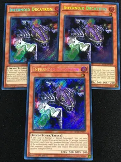 Yugioh Infernoid Decatron BLTR-EN069 1ST SECRET X3(NM) - Image 1