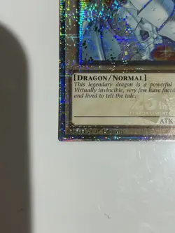 *READ* Blue-Eyes White Dragon (New Art) (Quarter Century Secret Rare) RA04-EN002 - Image 5