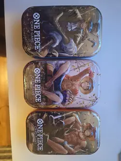 One Piece TCG Mini Tins Vol.2 Complete Set Of 3 (TS-02 OP-13) FACTORY SEALED - Image 1