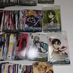Lot Of Over 400+ Weiss Schwarz SAO 10th Anniversary Trading Cards- Anime English - Image 2