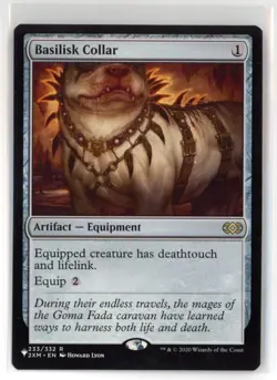 Basilisk Collar Double Masters NM Artifact Rare MAGIC GATHERING CARD - Image 1