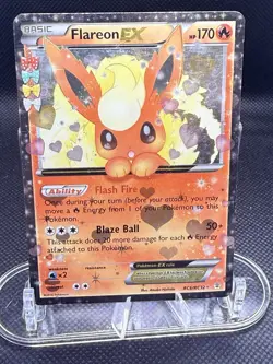 Pokemon Card - Flareon EX RC6/RC32 Generations: Radiant Collection Rare Holo HP - Image 1