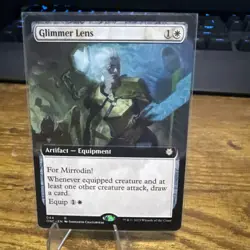 MTG Glimmer Lens EA ONC LP #44 Rare Equipment For Mirran EDH Card - Image 1