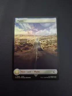 Plains (0296) Final Fantasy Foil MTG NM Magic Land Card Full Art - Image 1
