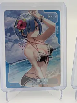 Rem, Re:Zero Waifu Cards Goddess Story Senpai Doujin Anime girl CCG Waifu Cards - Image 3