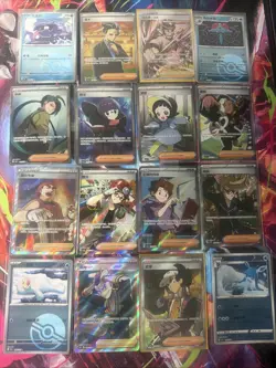 Pokemon 16 Card Lot nm Full Art Trainer HOLO Rare Hits Only F102 - Image 1