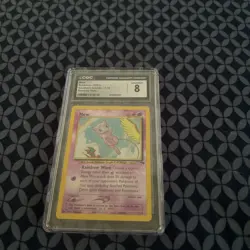 CGC 8 Mew 2001 Southern Islands 1/18 Reverse Holo Pokemon Card - Image 4