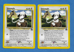 LOT OF 2 SMEARGLE POKEMON 2000 POKEMON LEAGUE BLACK STAR PROMO CARDS #32(Unplyd) - Image 1