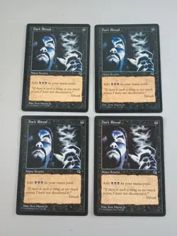 Dark Ritual x4 Tempest Playset Instant Magic the Gathering Card Mtg LP - Image 2