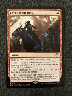 Magic The Gathering MTG - Great Train Heist - Outlaws of Thunder Junction - Image 1