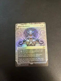 Blind Obedience FOIL Wilds of Eldraine: Enchanting Tales #0001 NM MTG - Image 1
