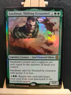 Sandman, Shifting Scoundrel FOIL- Marvel's Spider-Man - Rare - NM (see pics) MTG - Image 1
