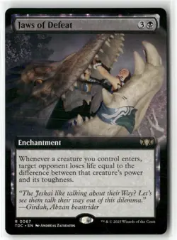 Jaws of Defeat (Extended Art) Commander: Tarkir: Dragonstorm Regular - Image 1