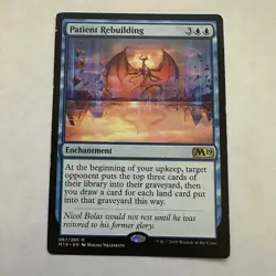 Patient Rebuilding Core Set 2019 Regular MP MTG Magic the Gathering - Image 1