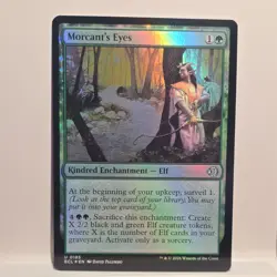 Magic: The Gathering Morcant's Eyes Enchantment Foil ECL Green Black 0185 2026 - Image 1