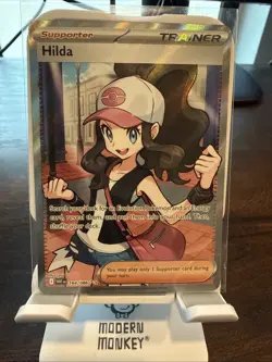 Pokemon TCG Hilda Trainer Card White Flare Full Art Ultra Rare SV 164/086 - Image 1