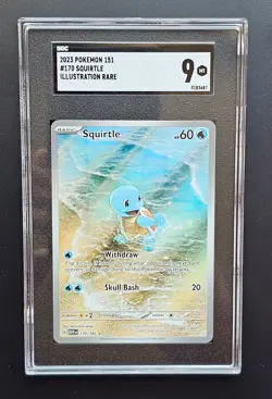 Squirtle 170/165 Pokemon Scarlet & Violet 151 Illustration Rare Near Mint - Image 1
