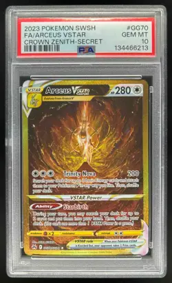 2023 Pokemon SWSH Crown Zenith Arceus VSTAR Galarian Gallery #GG70/GG70 PSA 10 - Image 1