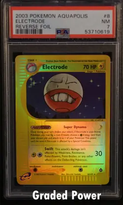Aquapolis Reverse Holo Electrode PSA 7 REVERSE HOLO (0619) 8/147 Pokemon - Image 1
