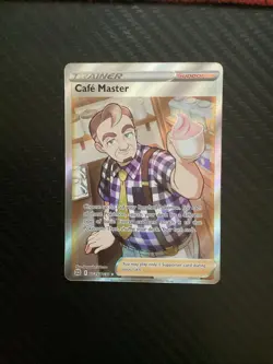 Pokemon Card Cafe Master TG25/TG30 Brilliant Stars Trainer Gallery - Near Mint - Image 1