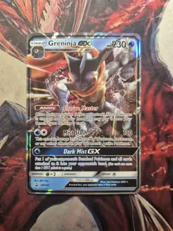 Pokemon Greninja GX TCG SM197 Sun & Moon Rare Holo Black Star Promo NM/LP - Image 1