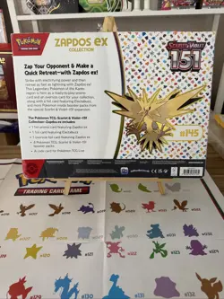 Pokemon - Scarlet & Violet 151 Zapdos ex Collection 4 Pack Box New SEALED - Image 2