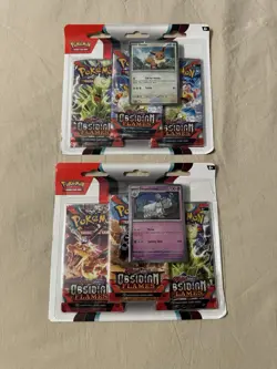 Pokemon TCG Scarlet & Violet: Obsidian Flames Booster Blister Eevee+Houndstone 820650853784 - Image 1