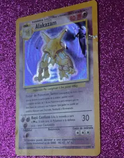 ALAKAZAM - SPANISH, Uncommon, Holo Rare, Base Set, HP (Pokemon TCG, 1999) - Image 2
