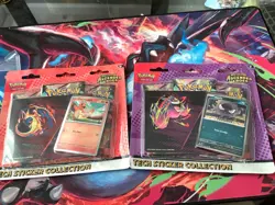 LOT OF 2 Pokemon TCG Ascended Heroes Tech Sticker Collection 3 Pack Blister - Image 1