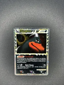2010 Pokemon Heart Gold & Soul Silver Undaunted Houndoom #82/90 Holo Foil - Image 2