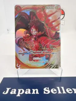One Piece Card OP-05 Monkey D. Luffy Japanese ST01-012 SR Oda Sign Signature - Image 1