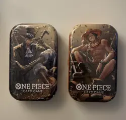 One Piece Tcg Tin Set Of 2 TS-02 OP-13 Volume 2 Bundle SEALED NIB UNOPENED - Image 1