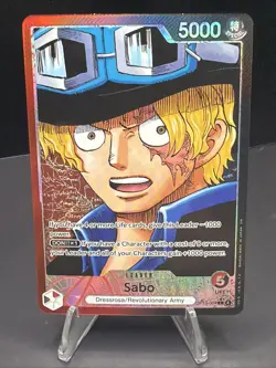 One Piece TGC Sabo Alt Art OP13-004 English Carrying On His Will NM - Image 1